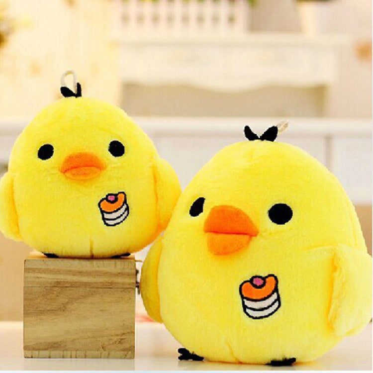 Poupée en peluche jaune poulet Kawaii