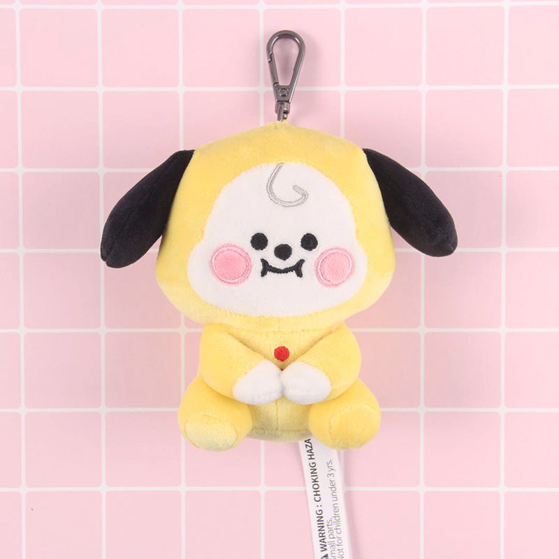 Muñeco de peluche Kawaii, diseño de dibujos animados de Anime, bonito colgante