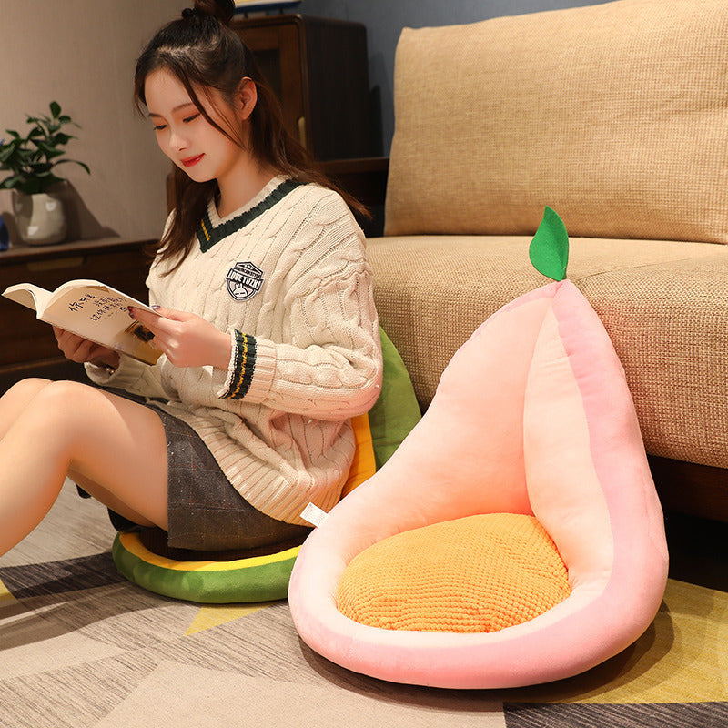 Kawaii multifonction en peluche fruits doux en peluche Cactus avocat carotte oreiller jouets maison bureau décor chaise coussin de siège