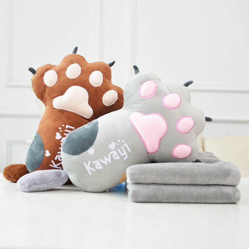 Kawaii Kitty Paw gros oreiller mignon