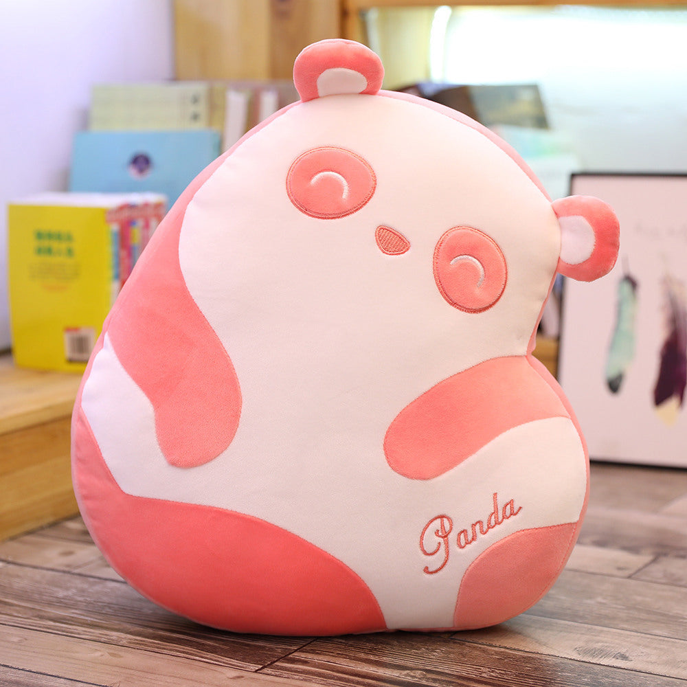 Oreiller de panda coloré de Kawaii Oreiller de poupée en peluche de sommeil d'anime de dessin animé mignon