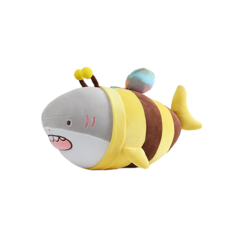 Kawaii Shark Bee peluche muñeca regalo de cumpleaños