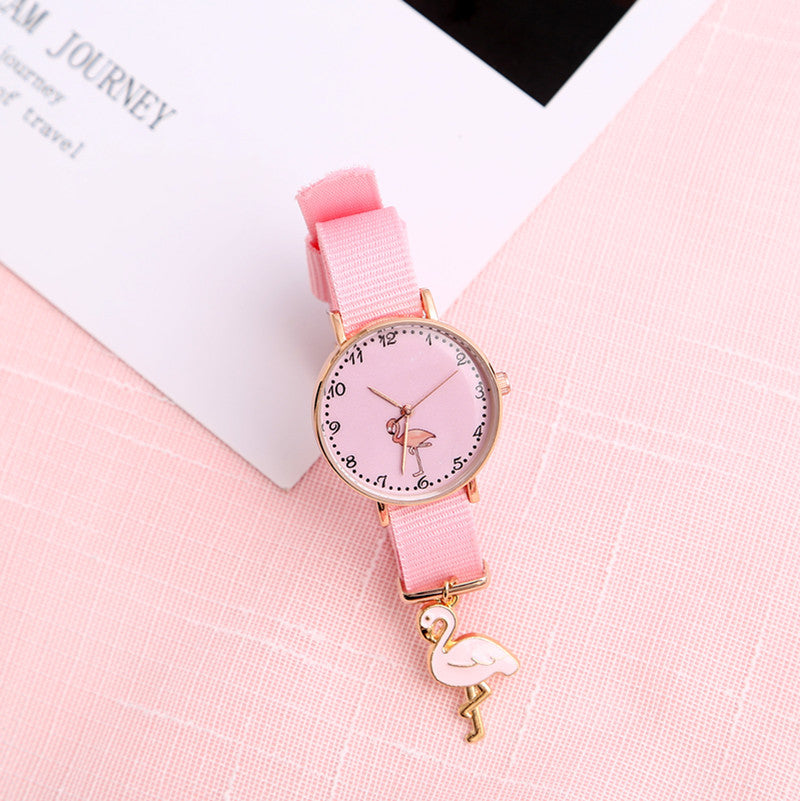 Kawaii Girl Heart Watch Lindo Colgante Macaron Mujer Reloj Estudiante Colgante Reloj