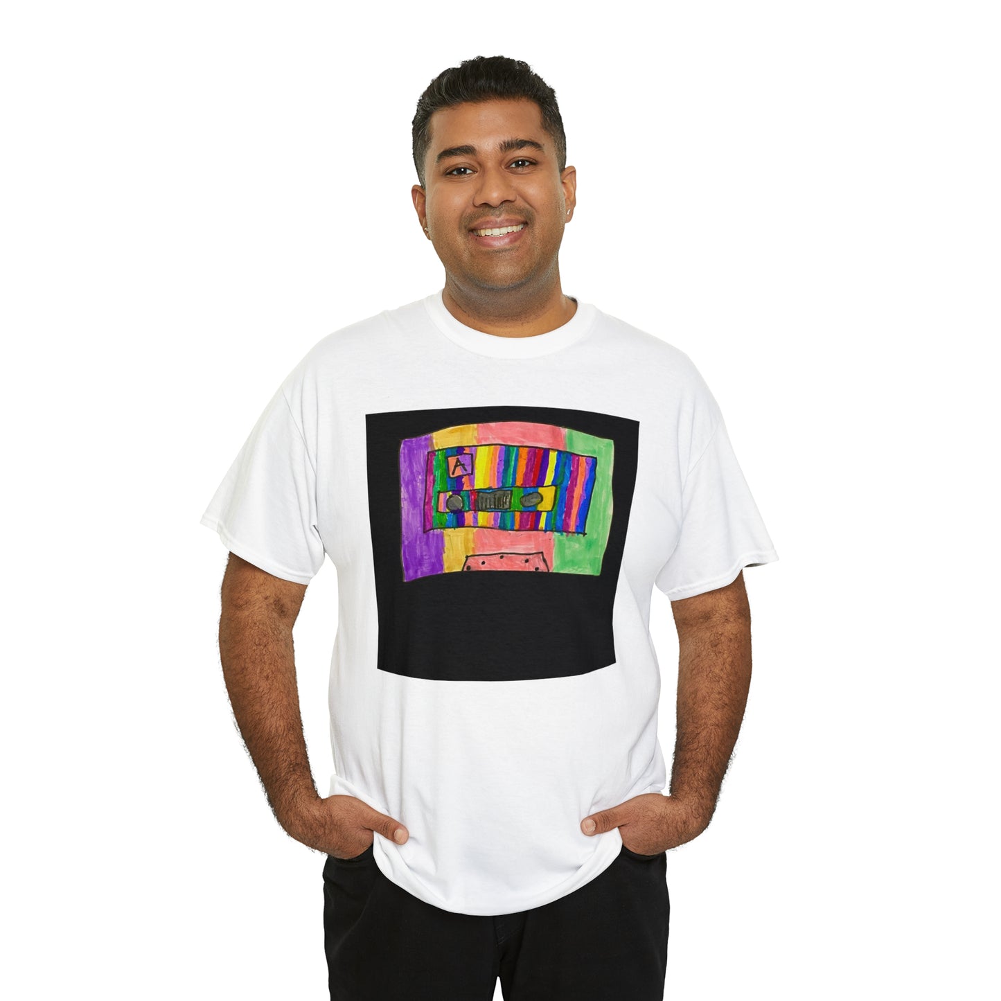 Kawaii T-shirt Cassette Vintage Art Pop Design Unisex Heavy Cotton Tee