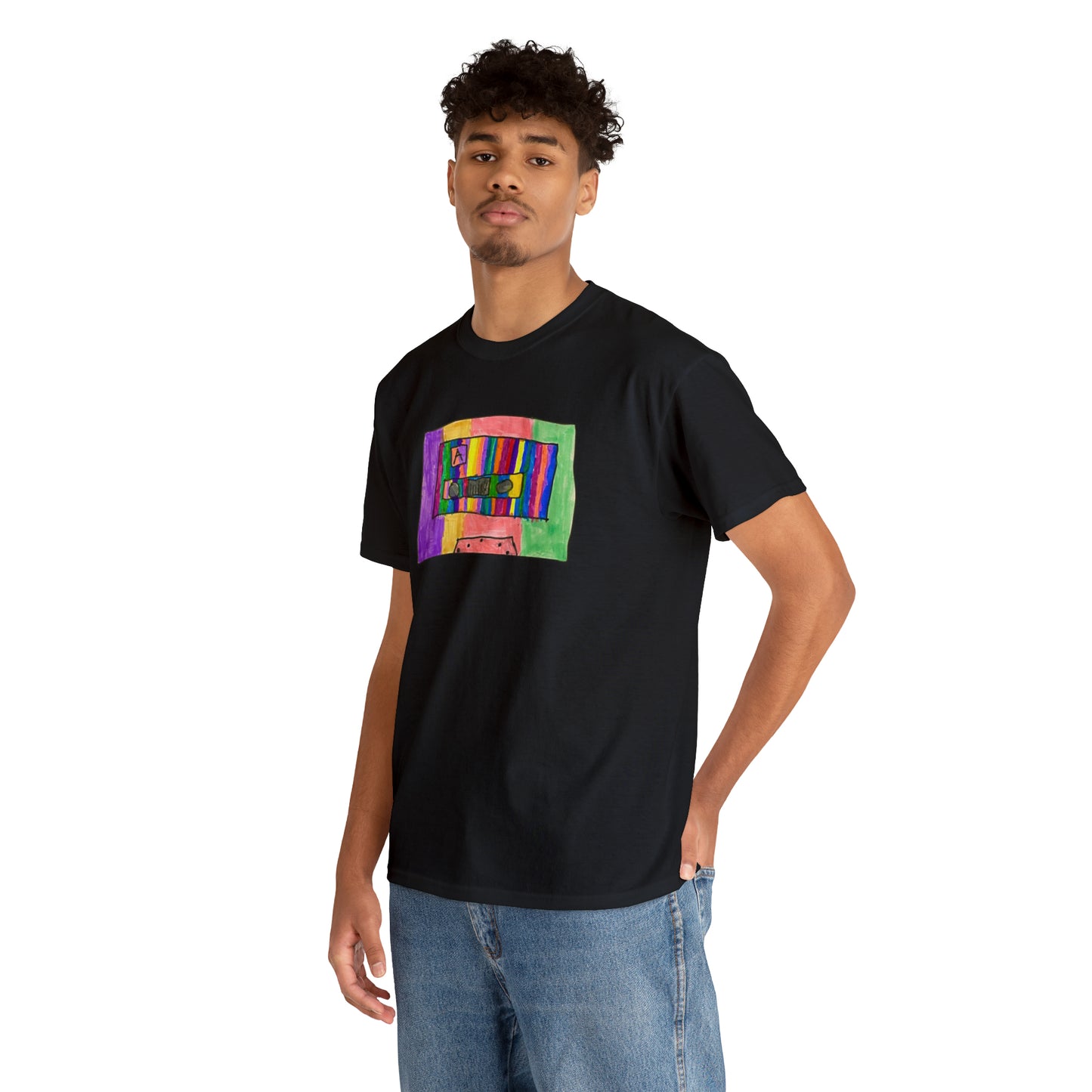 Kawaii T-shirt Cassette Vintage Art Pop Design Unisex Heavy Cotton Tee