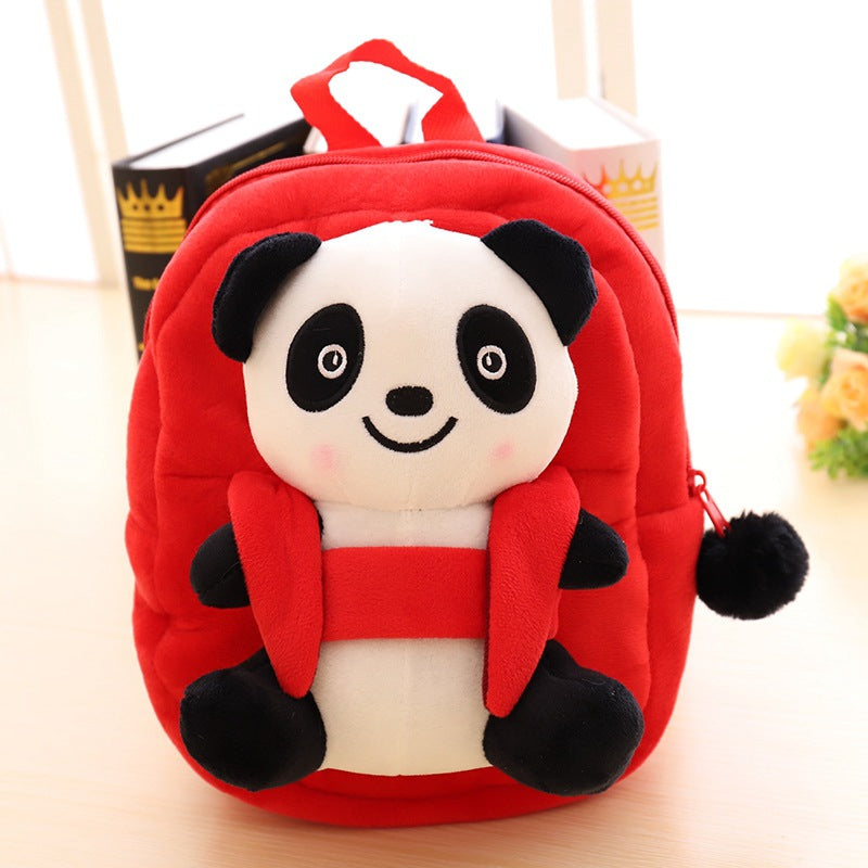 Kawaii Panda Girl Anime Cartoon Mochila de felpa Mochila escolar para niños