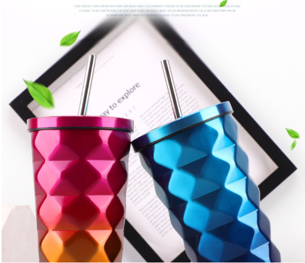Kawaii Stainless Steel Diamond Mug Modern Thermos