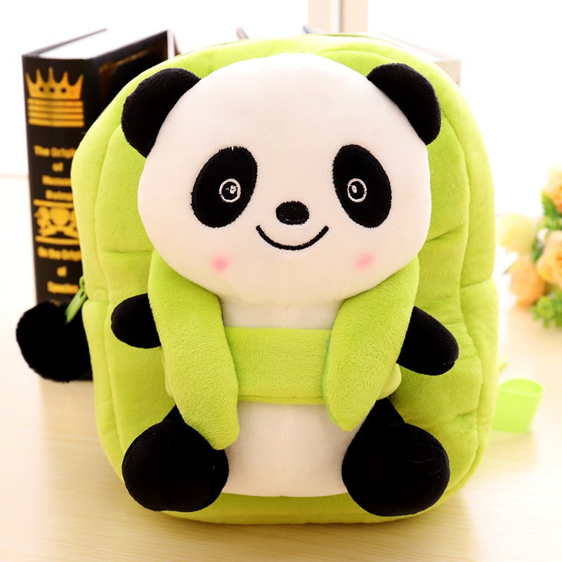 Kawaii Panda Girl Anime Cartoon Mochila de felpa Mochila escolar para niños