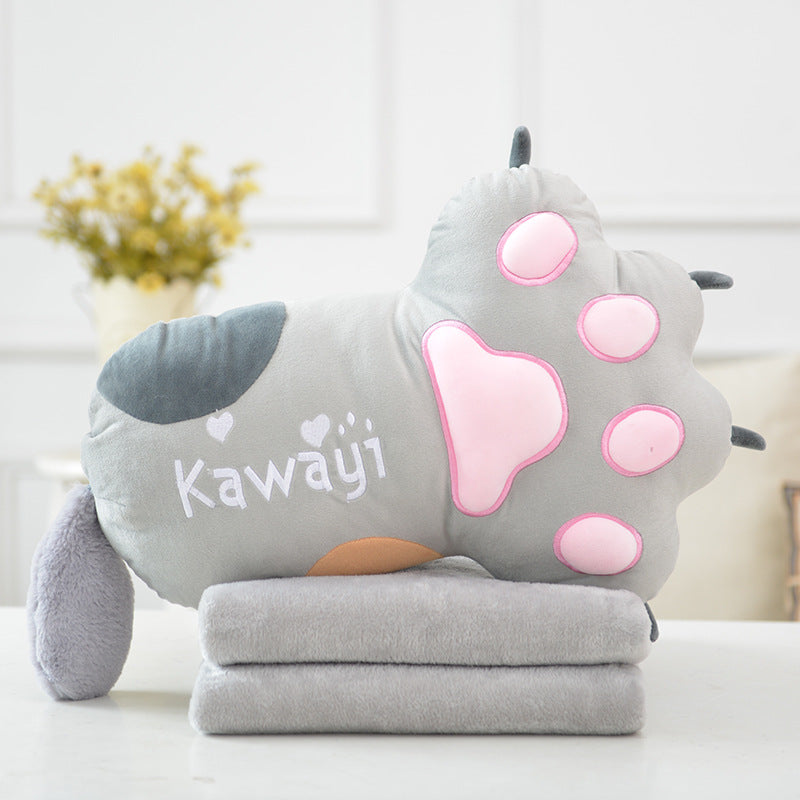 Kawaii Kitty Paw gros oreiller mignon