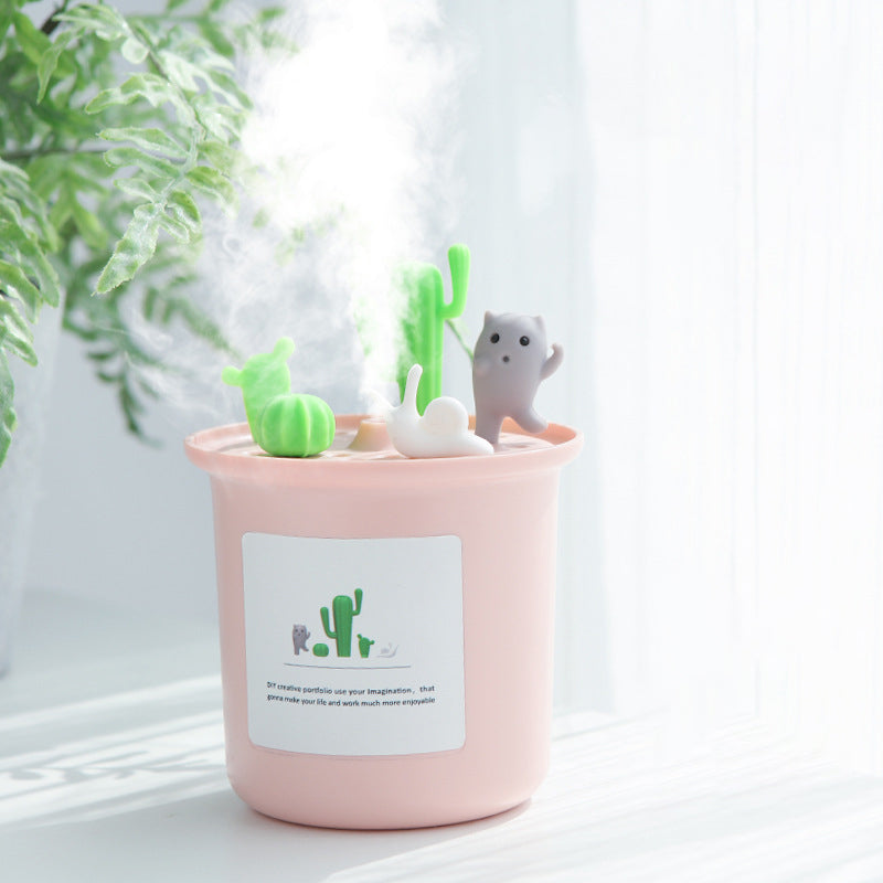 Kawaii Cactus Chat Escargot Amis Humidificateur Créatif Conception Mignonne