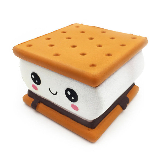 Kawaii Jumbo Foods Hotcake Popcorn Donut Fruit Squish Jouets anti-stress et anti-anxiété