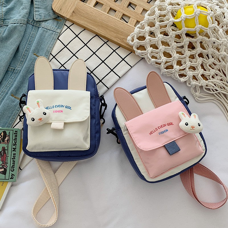 Kawaii lapin sac à bandoulière mignon petit sac en nylon à la mode Cross Body