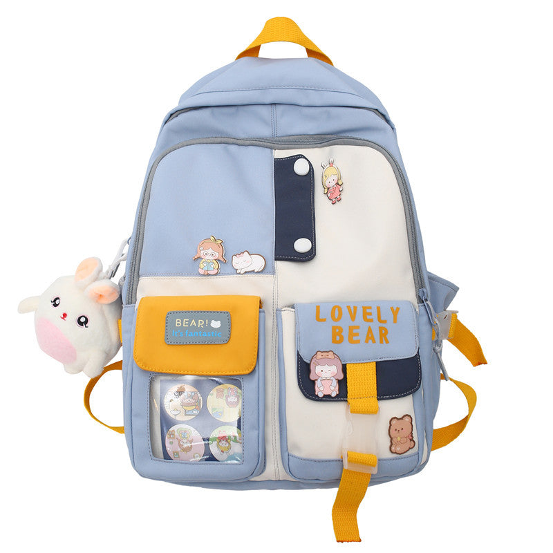 Kawaii Japonais Sac À Dos Love Bear Anime All-match Grande Capacité