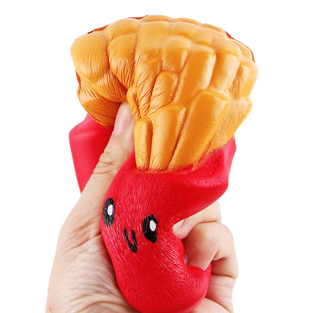 Kawaii Jumbo Foods Hotcake Popcorn Donut Fruit Squish Jouets anti-stress et anti-anxiété