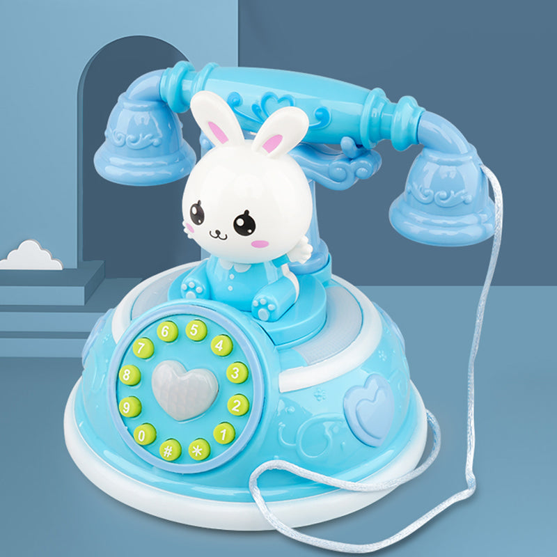 Kawaii dibujos animados conejo teléfono Vintage niños juguete educación temprana máquina de cuentos