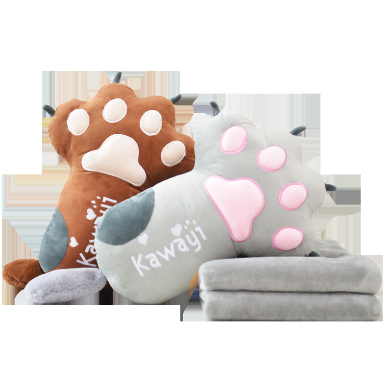 Kawaii Kitty Paw gros oreiller mignon