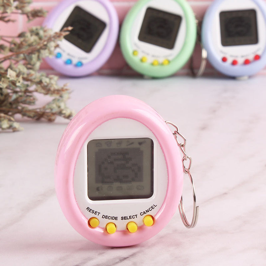 Máquina de juego de mascotas en miniatura interactiva Kawaii Virtual Pet Game Macaron