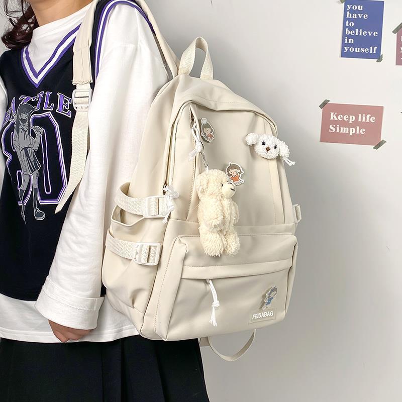 Kawaii Original Simple Tout Match Japonais Sac À Dos Junior Adolescents Étudiants