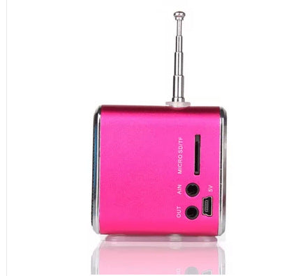 Haut-parleur Bluetooth Kawaii Creative Vintage Radio U Port avec écran Mini carte TDV26