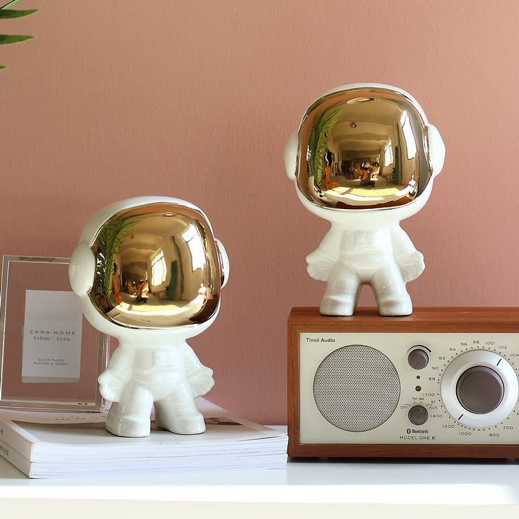 Kawaii Astronaute Fine Ornement Cave à Vin Étude Design Original Poterie