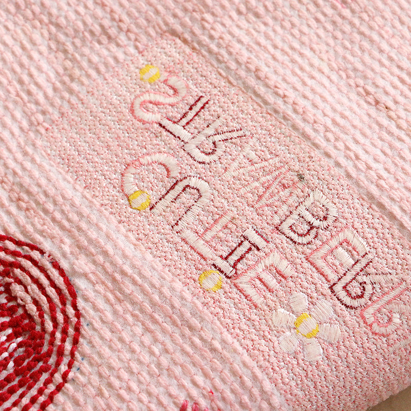Kawaii Strawberry Flowers Non-slip Mat Cute Cartoon Design