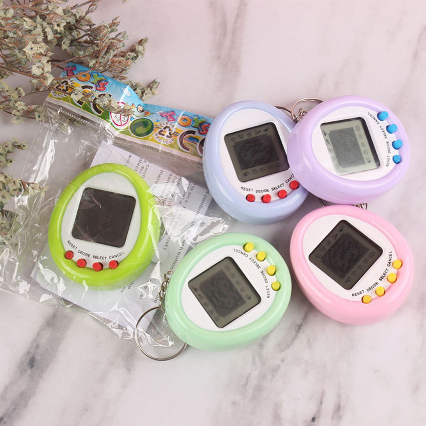 Máquina de juego de mascotas en miniatura interactiva Kawaii Virtual Pet Game Macaron