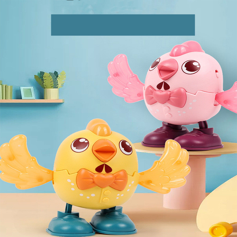 Control de voz del juguete educativo lindo del oscilación eléctrico del pollo de Kawaii