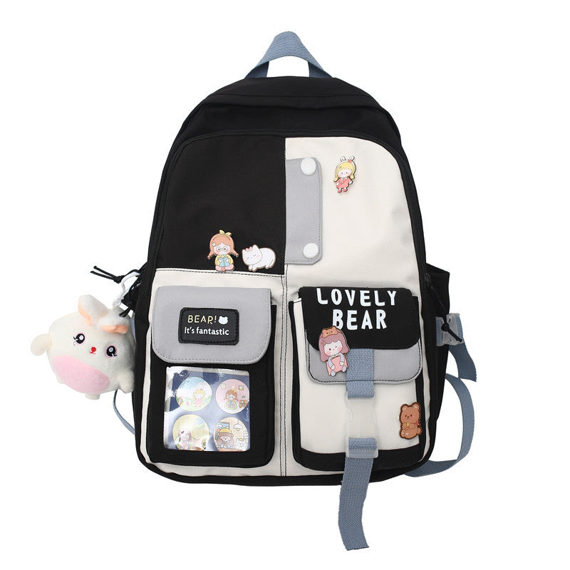 Kawaii Japonais Sac À Dos Love Bear Anime All-match Grande Capacité