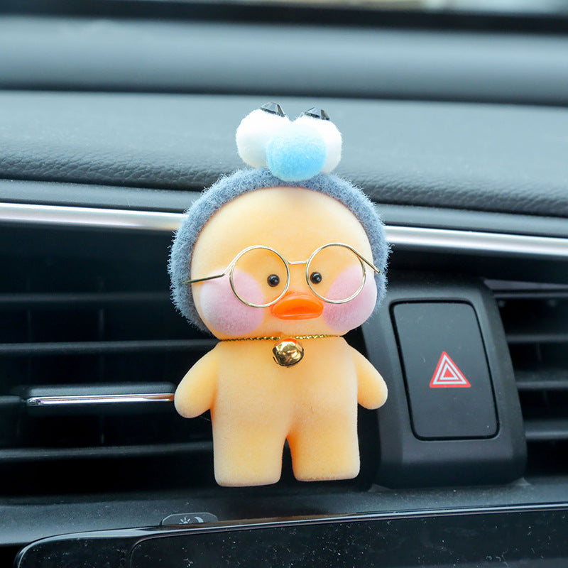 Kawaii café canard jouet dessin animé mignon canard voiture décor animaux poupées